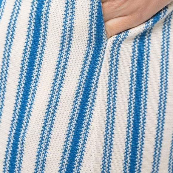 JIL SANDER+ Striped Cotton Wide Leg Pants Trousers Size XS - Picture 4 of 5